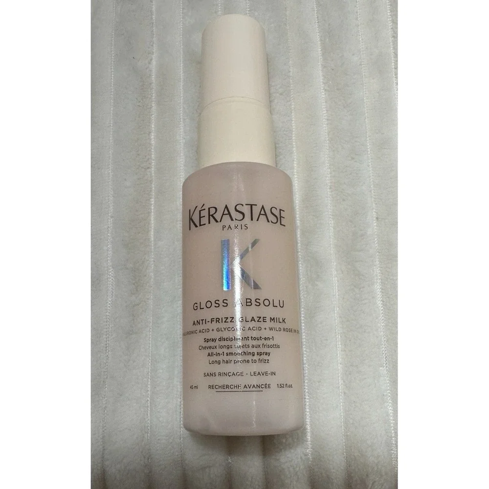 Kerastase Gloss Absolu Anti-Frizz-Glaze Heat Protecting Milk Travel 1.52 Fl oz.